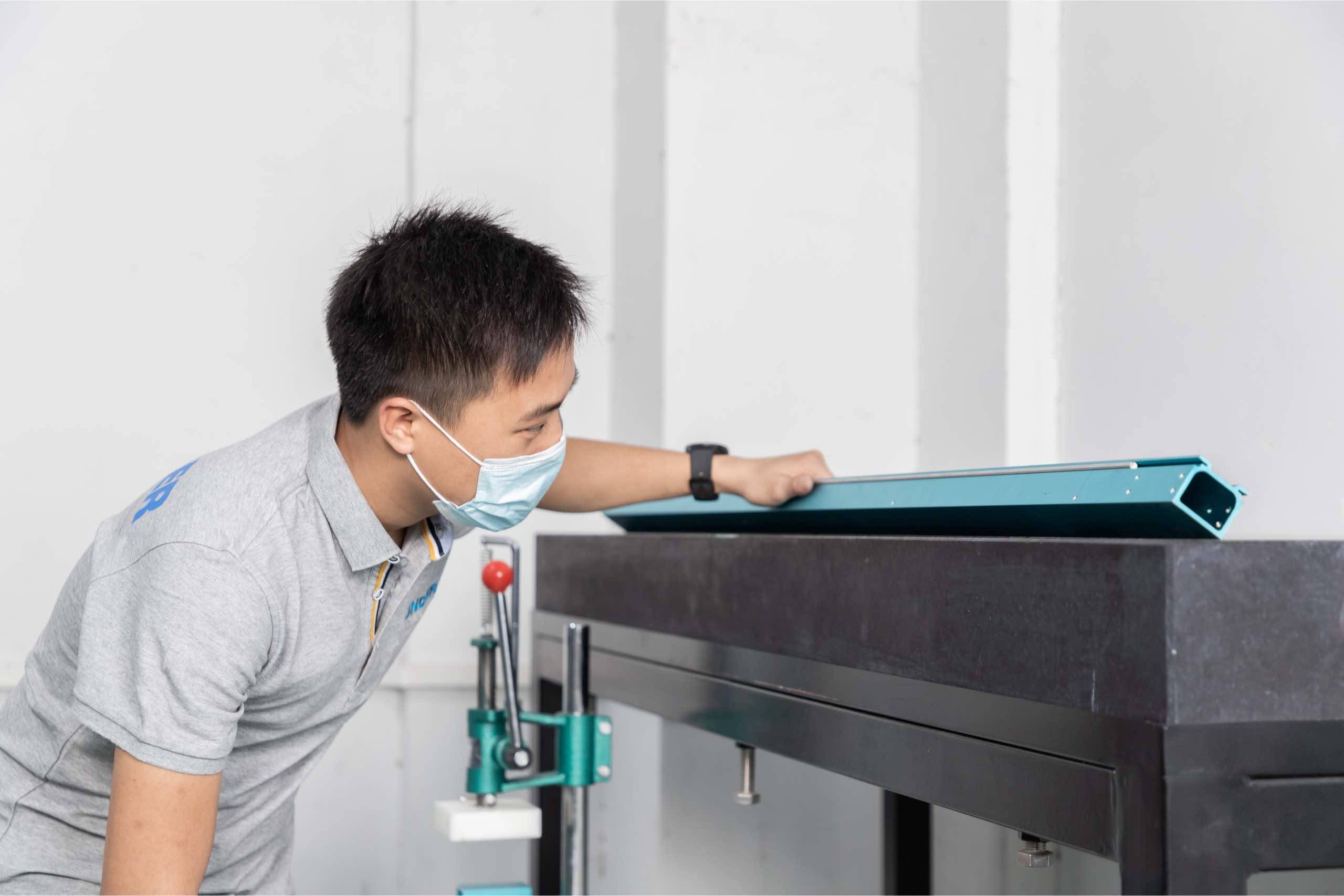 incoming test for guide rail