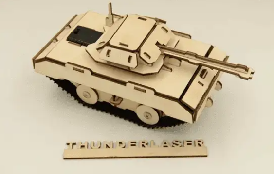 MDF laser engraving and cutting car