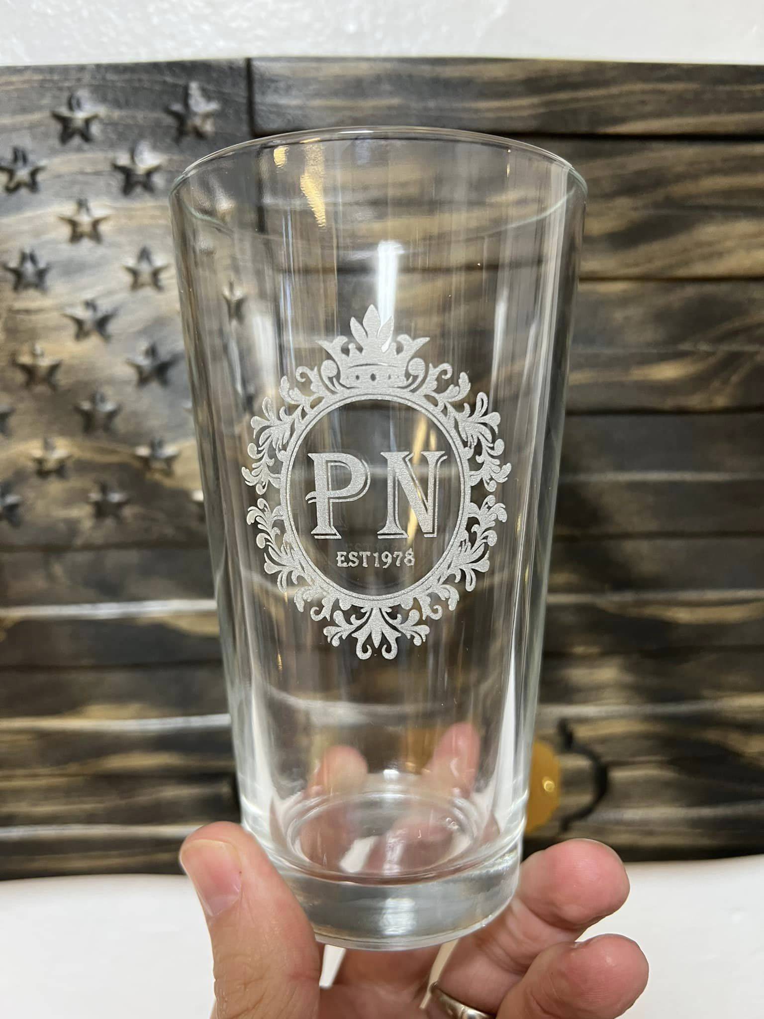 Laser engraving glass