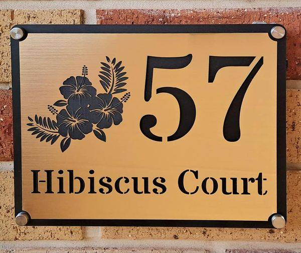 laser cut abs plastic sign