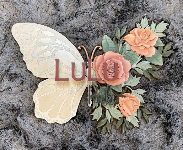 laser engraving wood flowers