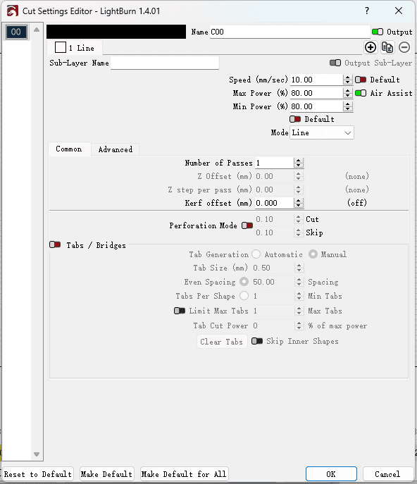 acrylic-cut-parameter