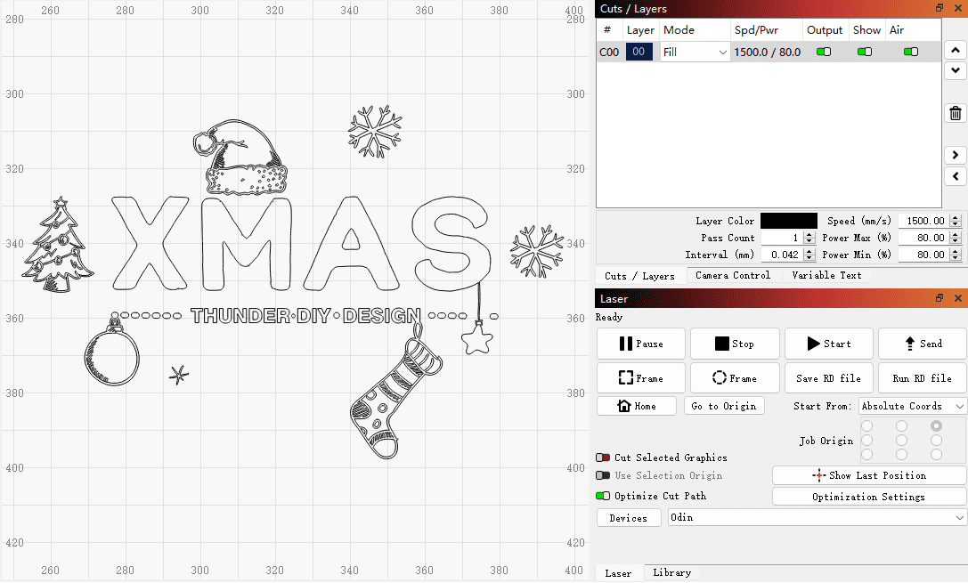 laser engraving christmas thermal cup 1