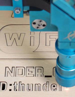 wooden wifi password sign 2