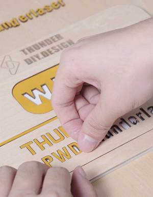 wooden wifi password sign 6