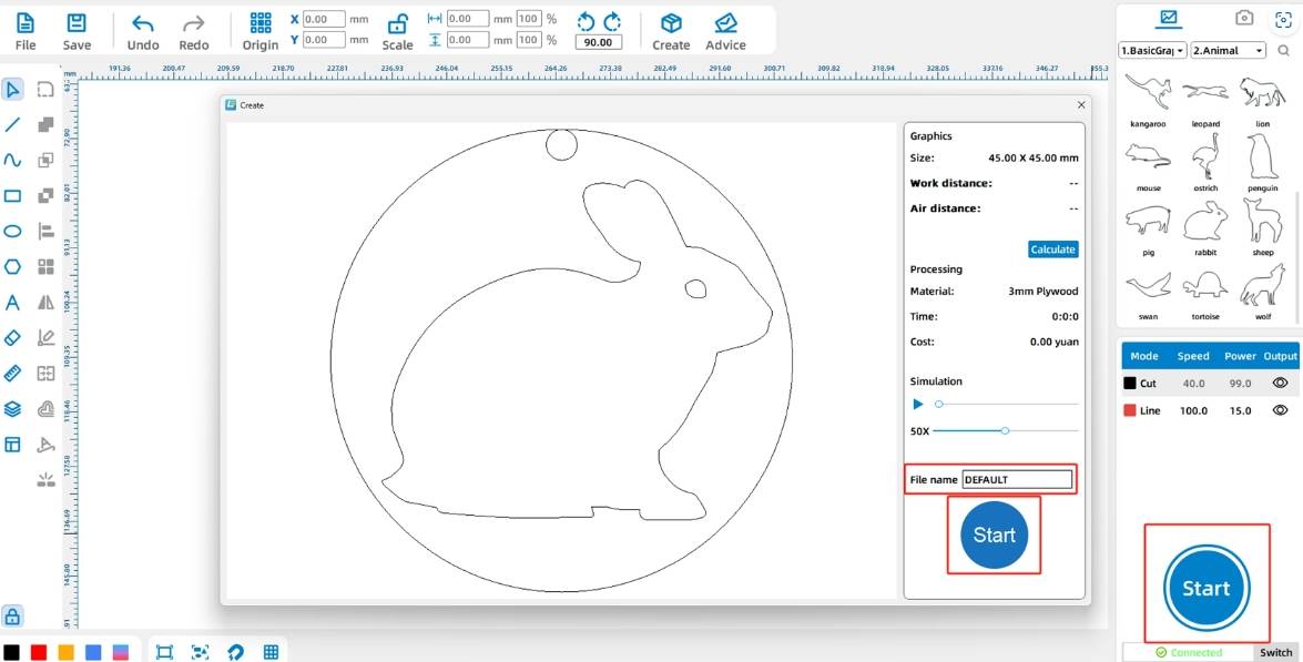 software building Animal Keychain 8