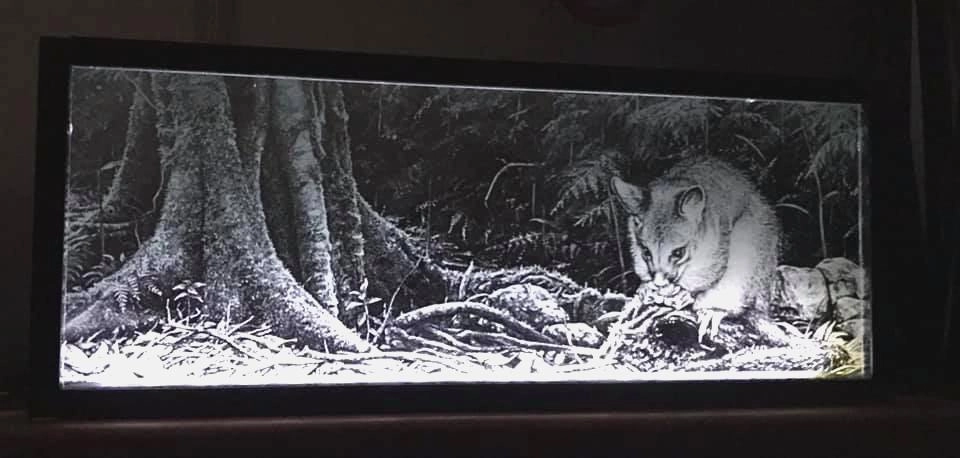 laser engraving on glass