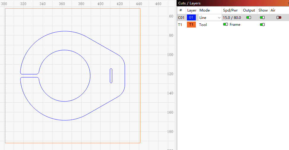 spoon holder design for laser cutting
