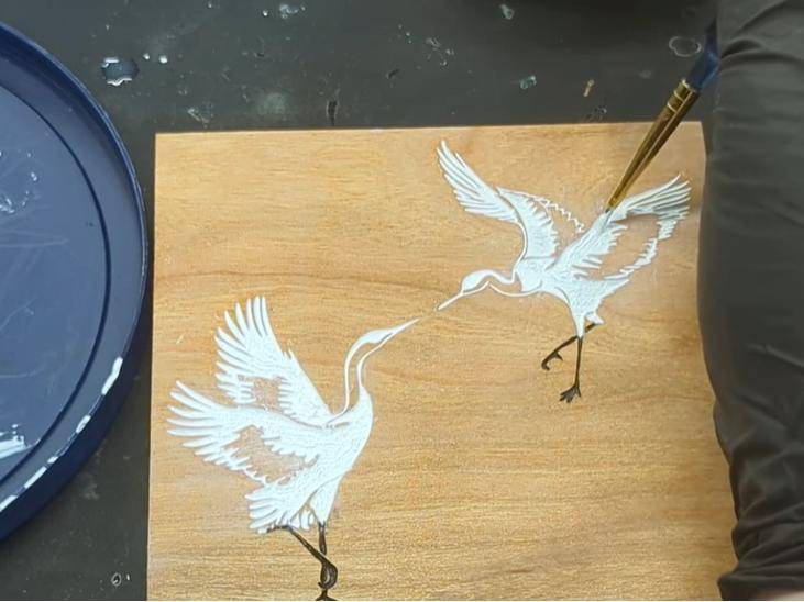 color laser engraivng color fill wood