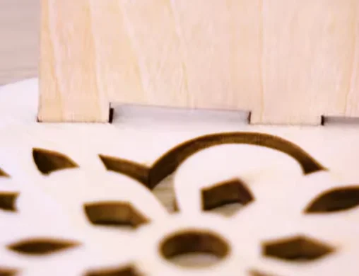 laser cutting easter egg basket assemble