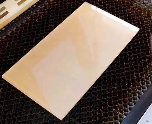 place the acrylic