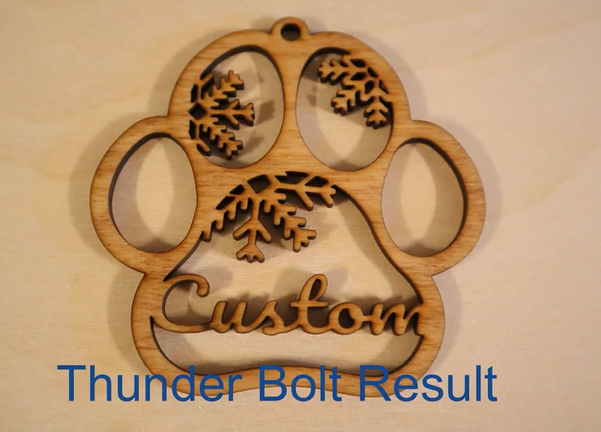 Thunder Laser Bolt Result