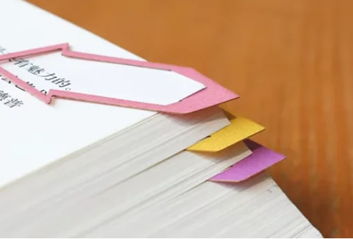 laser colorful paper bookmarks show