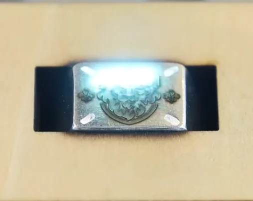 laser etching silver ring 2
