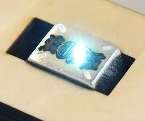 laser etching silver ring