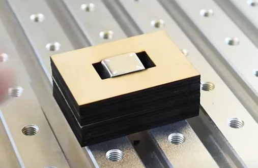 silver ring in the jig