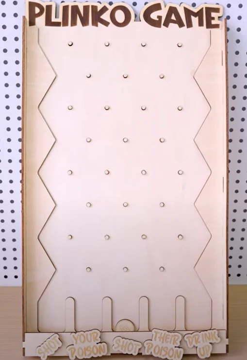 laser cutting plinko game done