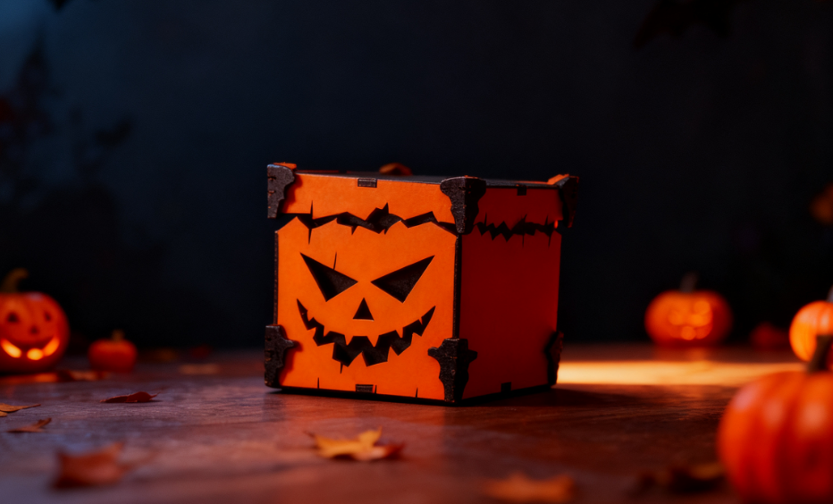 Laser cut halloween candy box