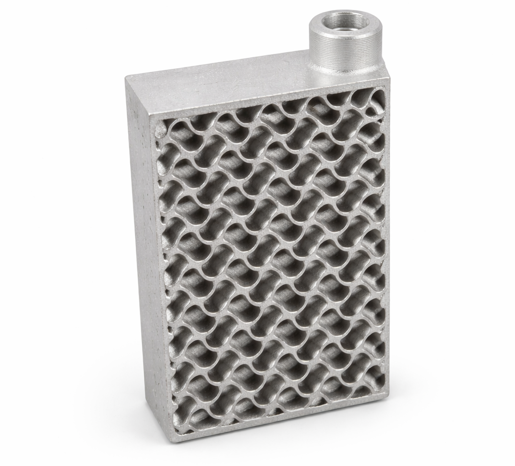 SLM metal 3D printing heat exchangers take only 5.86 h/pc
