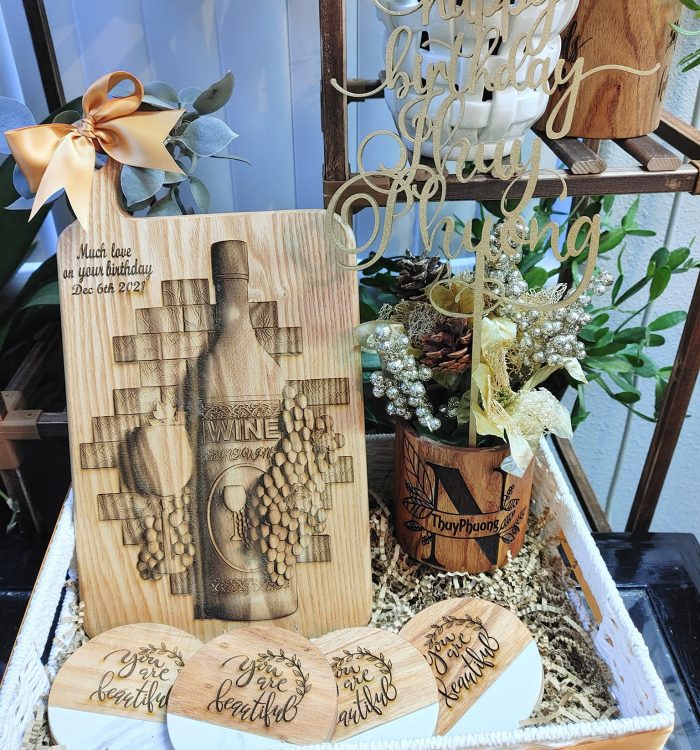 3D laser engraving birthday theme