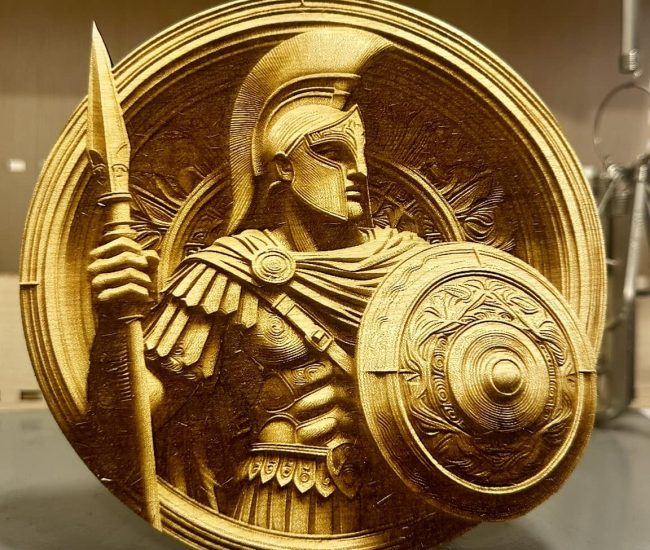 3d laser engraving knight
