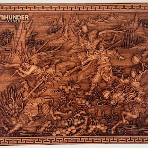 3d laser engraving finished product wood