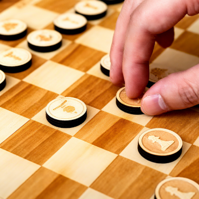 International chess made with thunder laser machine