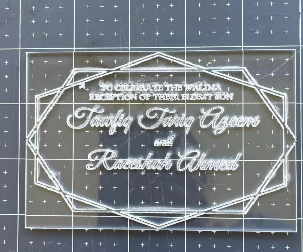 laser cutting wedding invitation