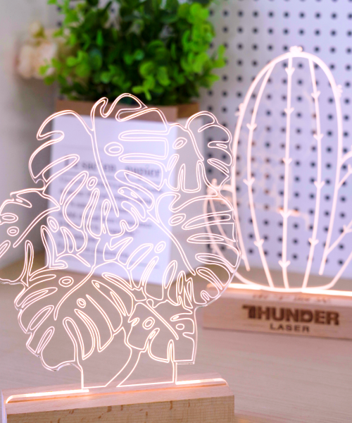 laser engraved Children's Day Gifts acrylic lamp