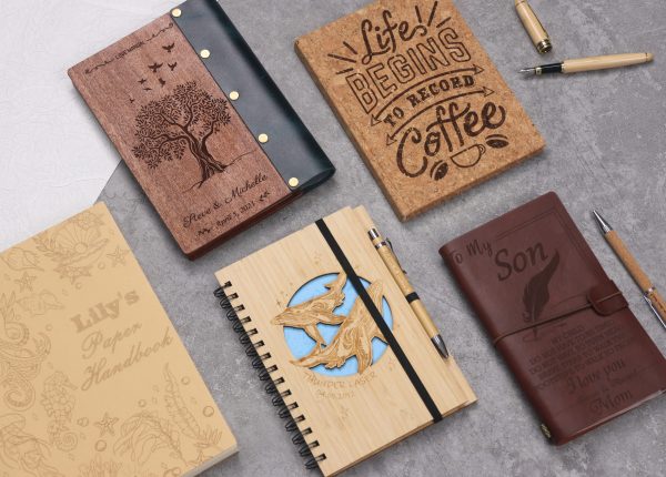 laser engraved Children's Day Gifts notebook and pen