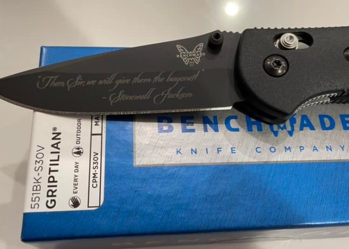 laser engraving gift knife
