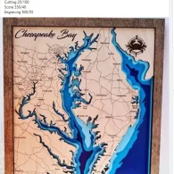 laser wood map